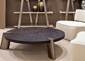 Стол журнальный низкий Kong темный орех