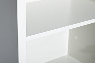 Шкаф-витрина со стеклянным фасадом с тумбочкой прикроватной с 2-мя ящиками бежевый