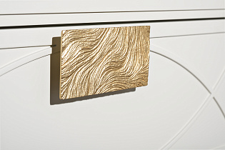 Тумбочка прикроватная с ящиком бежевая