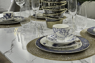 Набор из 4х сервировочных салфеток золотой с бисером 2 (превью)