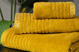 Полотенце «Стелла» 70*140 горчичное 5 (превью)