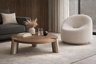 Кресло вращающееся Луна(Luna) букле белое