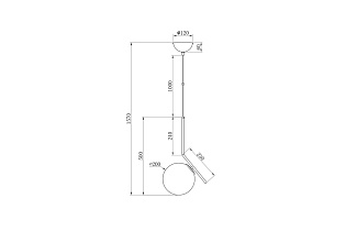 Светильник потолочный «Шар» 3 (превью)
