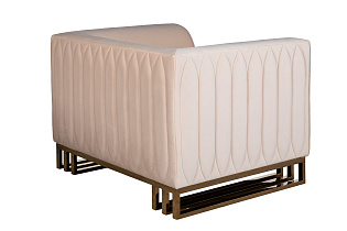 Кресло Lucerne велюровое бежевое 3 (превью)