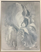 Холст «Ирис» в серебряном багете 1 (превью)