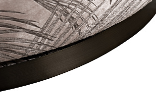 Кресло Verona вращающееся вельвет принт "Листья"