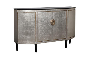 Комод серебристый с гранитной столешницей