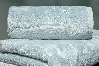 Полотенце «Лирика» 70*140 бирюзовое 6 (превью)