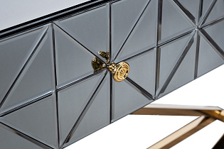 Консоль с 2мя ящиками и матовой зеркальной отделкой 4 (превью)