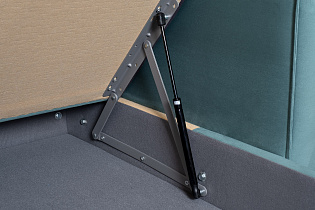 Диван Бергамо(Bergamo) трехместный с канапе правый раскладной бирюзовый 8 (превью)