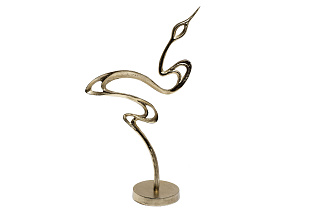 Статуэтка «Цапля» цвет шампань 1 (превью)