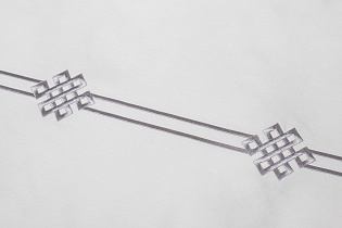 Комплект постельного белья «Арктик» с вышивкой семейный 145х210см серый 8 (превью)