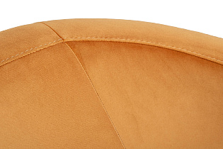 Кресло Наполи(Napoli) вращающееся вельветовое с принтом оранжевое