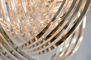 Люстра изящная стекло (хром) 2 (превью)