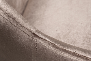 Кресло офисное серое велюровое/хром 4 (превью)