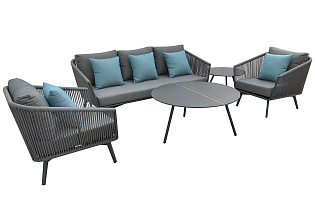 Стол кофейный Объятие (Embrace) уличный черный