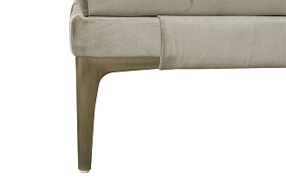 Банкетка Прима(Prima) на металлических опорах бежевая