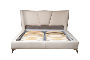 Кровать Siena велюровая кремовая