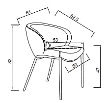Стул обеденный экокожа кремовый 4 (превью)
