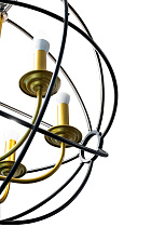 Светильник потолочный «Сфера» латунь/черный 2 (превью)