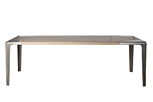 Стол обеденный "Закруглённый" (Smooth) шпон вяза