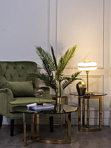 Стол журнальный золотой с темным стеклом 5 (превью)