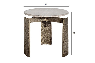 Столик журнальный круглый мраморный