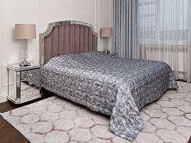 Покрывало Хьюстон (Houston) 260х260см синее со стежкой