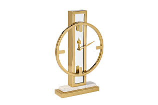 Часы настольные зеркальные золотые 1 (превью)