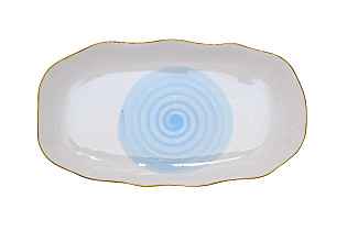 Тарелка овальная «Mistero» голубая 30 см 2 (превью)