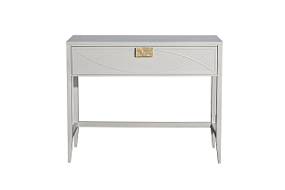 Консоль с ящиком бежевая