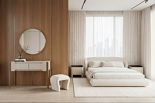 Тумбочка с 2мя ящиками светлая