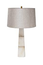 Лампа настольная со светло-коричневым абажуром
