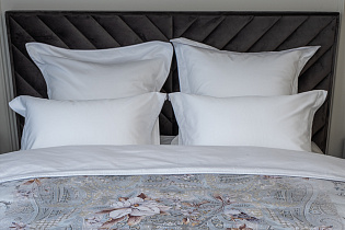 Комплект из 2х наволочек сатиновых 70х70см белый 3 (превью)