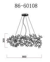 Люстра Flora золото 2 (превью)