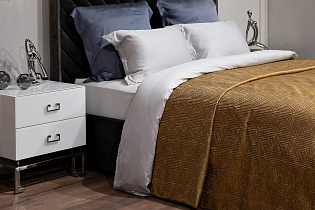 Покрывало Глосс (Gloss) 260х260см горчичное