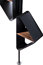 Стеллаж металл/шпон