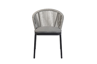 Кресло уличное "Верона" темно-серое