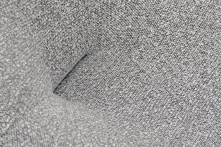 Кресло вращающееся Luna рогожка черно-серое