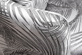 Кресло Верона(Verona) вращающееся вельвет принт "Листья"