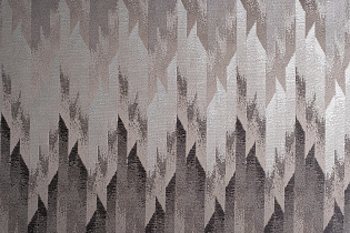 Ткань портьерная КАСКАДА (CASCADA) с коричневым