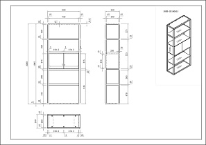 Стеллаж Спейс (Space) с дверцами