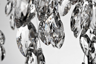 Люстра со стеклянными подвесами цвет хром 2 (превью)