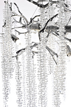 Люстра со стеклянными подвесками цвет серебро 3 (превью)