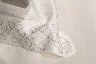 Комплект из 2х наволочек «Ирисы» 70х70см тенсель белый 4 (превью)