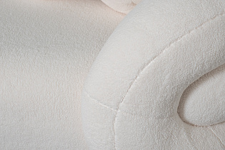 Диван Amelia трехместный белый искусственный мех