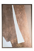 Холст "Золотое искусство-1" в багете латунь