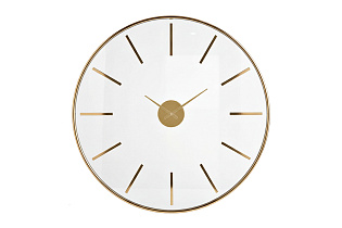 Часы настенные круглые золотые