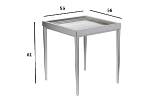 Столик журнальный Mirage серый