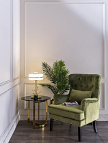 Столик журнальный золотой с темным стеклом 5 (превью)